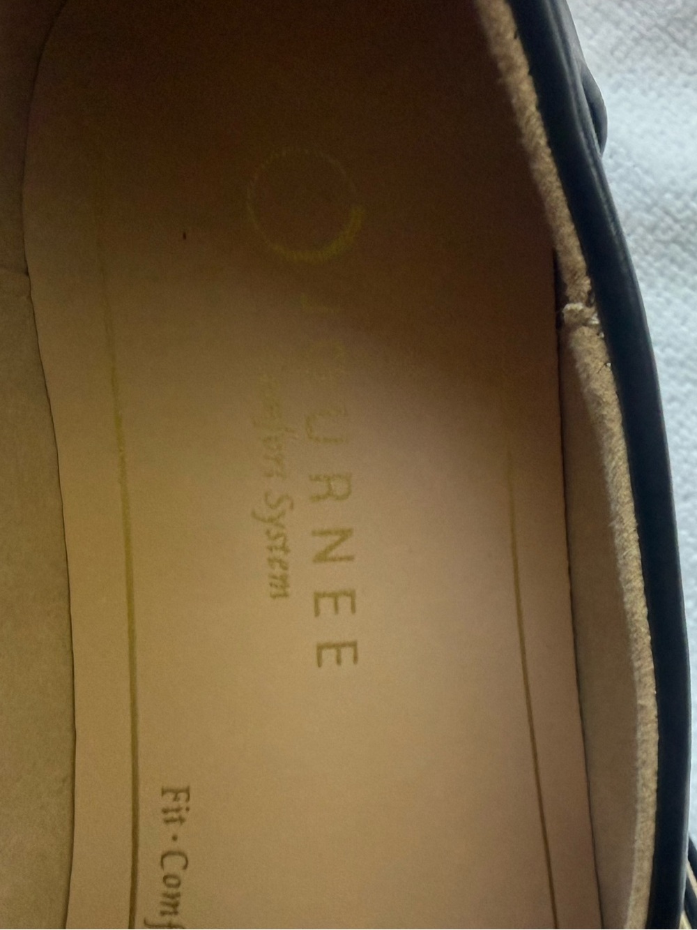 Black Leather Mary Jane Loafers - Journee - Picture 3 of 6